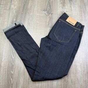 Railcar Fine Goods Monrovia Mens Blue Denim Selvedge Jeans Button Fly USA 30x34